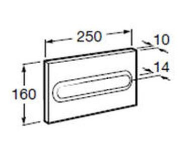 Клавиша смыва Roca PL-1 890095100 белая