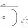 Раковина Ceramicanova Element 60*38 CN5030 накладная