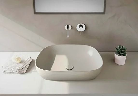 Раковина VitrA Outline Recycled 7993B066-0016 накладная матовый тауп