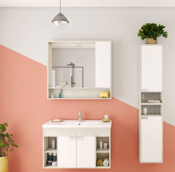 Зеркальный шкаф Акватон Флай 100 1A237802FAX10 дуб крафт