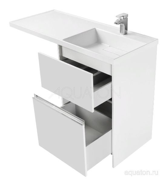 Тумба под раковину Акватон Лондри 60 1A235901LH010 белая