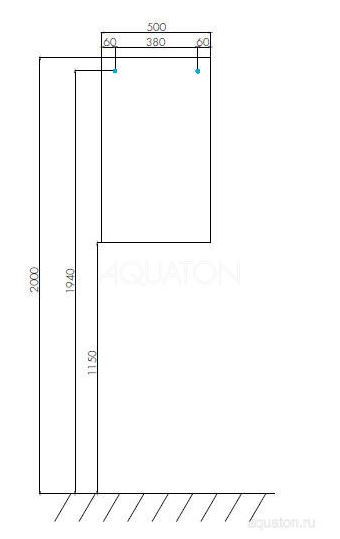 Зеркало Акватон Йорк 50 1A171002YO010