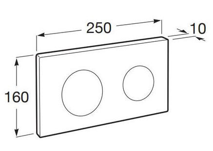 Клавиша смыва Roca PL-10 890089000 белая