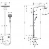 Душевая система Hansgrohe Raindance Select E Showerpipe 300 2jet с ShowerTablet Select 300 27126400 с термостатом хром/белый