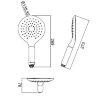 Душевая лейка Bravat Snow P70144CP-RUS