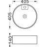 Раковина Aquatek Европа AQ5212-00 40,5*40,5 накладная