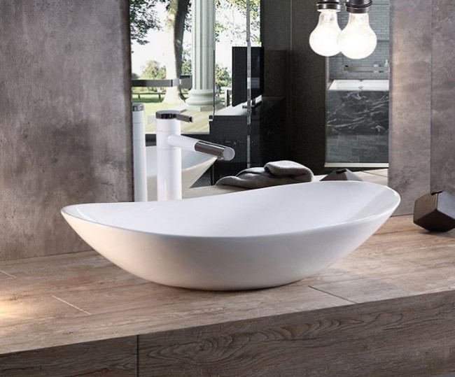 Раковина CeramaLux 7811A 61,5*36 накладная