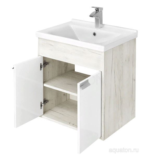Тумба под раковину Акватон Флай 60 1A237301FAX10 дуб крафт