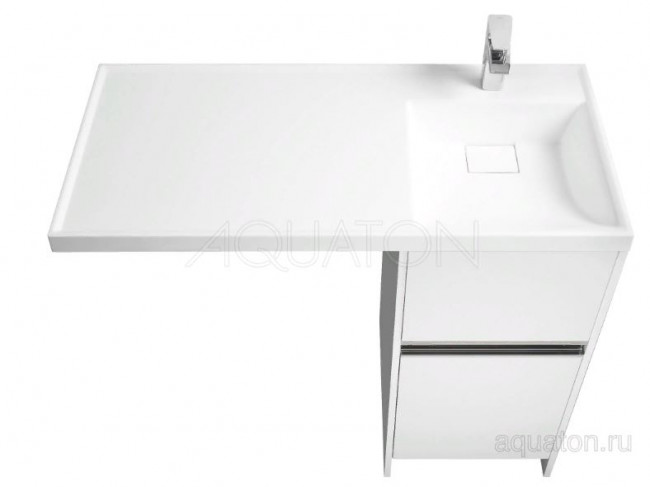 Тумба под раковину Акватон Лондри 40 1A236001LH010 белая