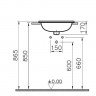 Раковина VitrA S20 5463B003-0001 врезная