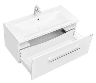 Тумба под раковину Акватон Мадрид 100 М 1A126901MA010 1 ящик белый