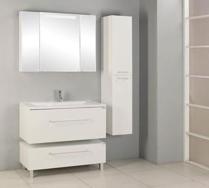 Тумба под раковину Акватон Мадрид 100 М 1A126901MA010 1 ящик белый