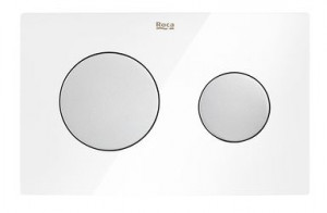 Клавиша смыва Roca PL-10 890089005 белая хром матовый