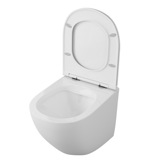 Унитаз подвесной безободковый OWL Vind Cirkel-H с микролифтом OWLT190302 