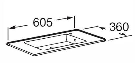 Раковина Roca Debba Unik 60 32799H00Y