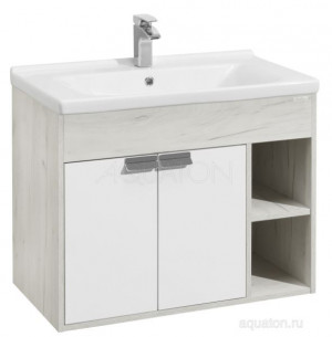 Тумба под раковину Акватон Флай 80 1A237401FAX10 дуб крафт