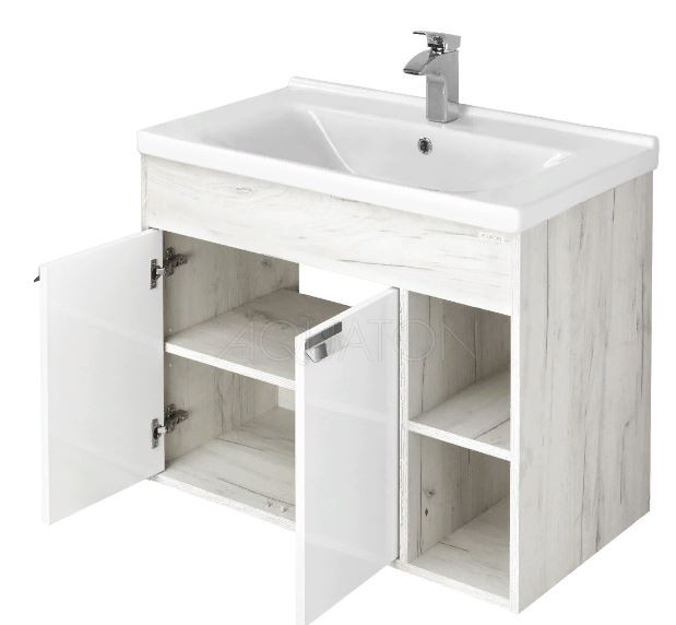 Тумба под раковину Акватон Флай 80 1A237401FAX10 дуб крафт