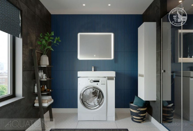 Тумба под раковину Акватон Лондри 20 1A236101LH010 белая