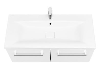 Тумба под раковину Акватон Мадрид 100 М 1A128001MA010 2 ящика белый