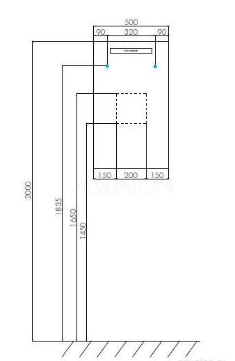 Зеркало Акватон Йорк 50 1A173002YO010 со светильником