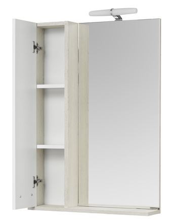 Зеркальный шкаф Акватон Бекка PRO 60 1A214602BAC20 белый дуб сомерсет