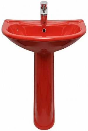 Раковина с пьедесталом Оскольская Керамика Престиж Стандарт 63 45160100102 красный