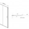 Душевая дверь Vincea Garda 130 VDS-1G130CL прозрачное