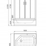 Душевая кабина Parly EB921 90*90