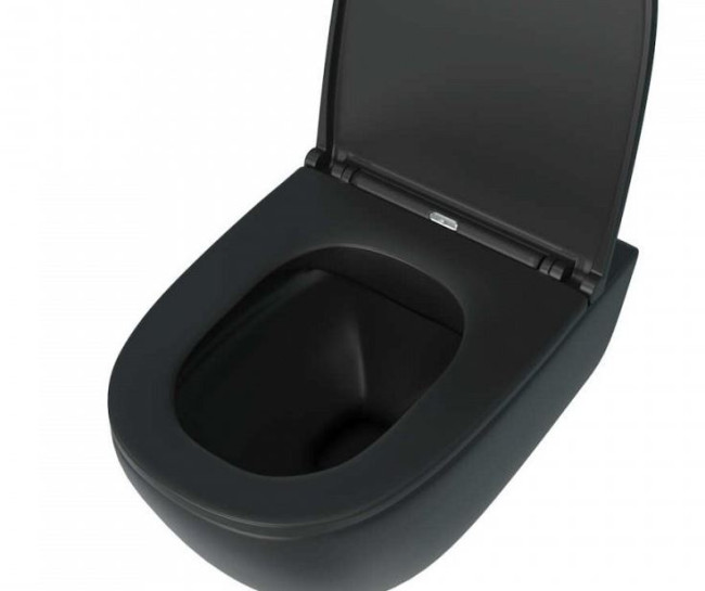 Унитаз подвесной Maretti Elena EA10PBM61-560 безободковый с микролифтом черный матовый