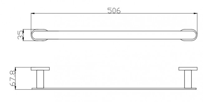 Полотенцедержатель Slezak RAV Yukon YUA0701/50CMAT