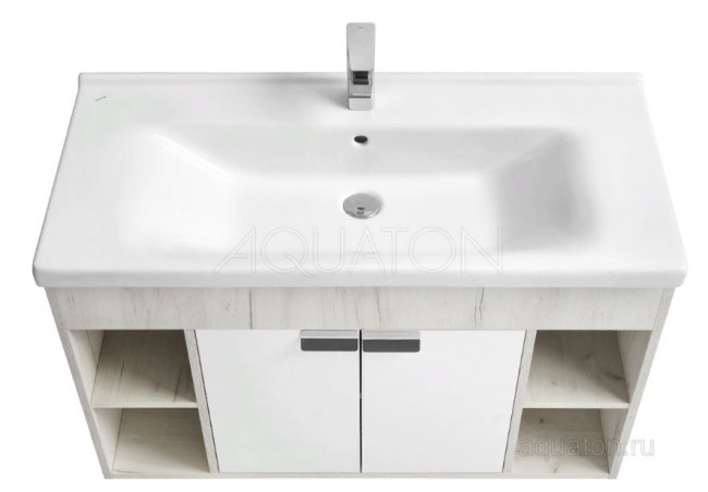 Тумба под раковину Акватон Флай 100 1A237501FAX10 дуб крафт