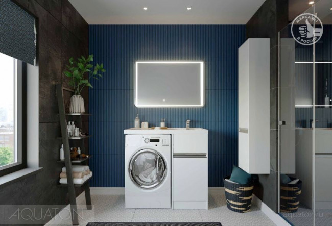 Шкаф-колонна Акватон Лондри 1A236203LH010 белый