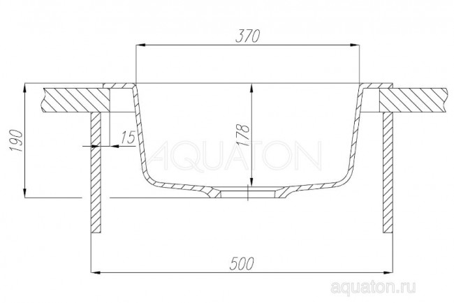 Мойка для кухни Акватон Иверия 1A711032IV240 жемчуг