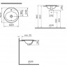Раковина VitrA S20 5466B003-0001 врезная