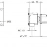 Смеситель Jacob Delafon Avid E97358-CP для раковины настенный