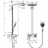 Душевая система Hansgrohe Raindance Select E Showerpipe 300 3jet с ShowerTablet Select 300 27127000 с термостатом