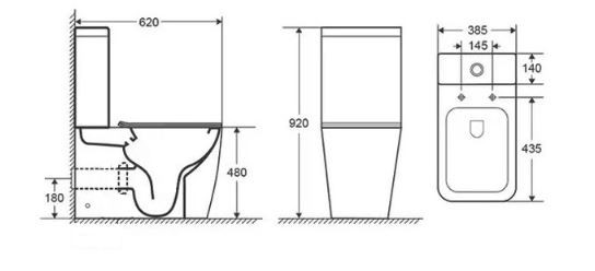 Унитаз напольный с бачком Cerutti SPA Chika CT8708 безободковый высокий с микролифтом