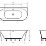 Ванна акриловая BelBagno 155*70 BB711-1550-700 пристенная