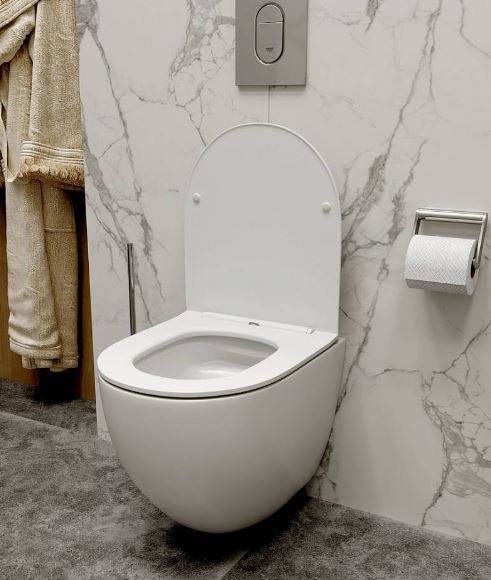 Унитаз подвесной Maretti Elena EA10PBM73-844 безободковый Торнадо с микролифтом