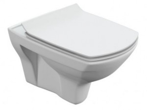 Унитаз подвесной Cersanit Carina New Clean On MZ-CARINA-COn-S-DL безободковый с микролифтом