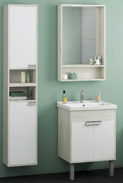 Шкаф Акватон Флай 1A237903FAX1L дуб крафт подвесной левый