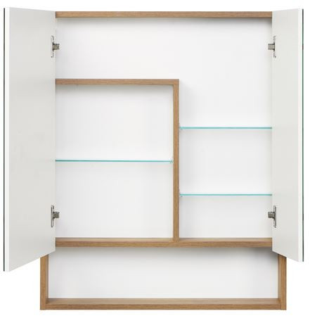 Зеркальный шкаф Акватон Сканди 70 1A252202SDZ90 белый дуб рустикальный