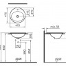 Раковина VitrA S20 5467B003-0001 врезная