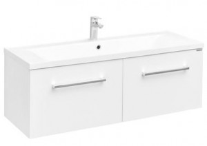 Тумба под раковину Акватон Мадрид 120 М 1A170301MA010 2 ящика белый