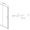 Душевая дверь Vincea Garda 120 VDS-1G120CL прозрачное