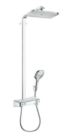 Душевая система Hansgrohe Raindance E Showerpipe 360 1jet с ShowerTablet Select 300 27288000 с термостатом
