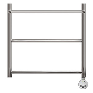 Полотенцесушитель электрический Point Афина PN04155PE П2 500*500 с полкой левый/правый хром