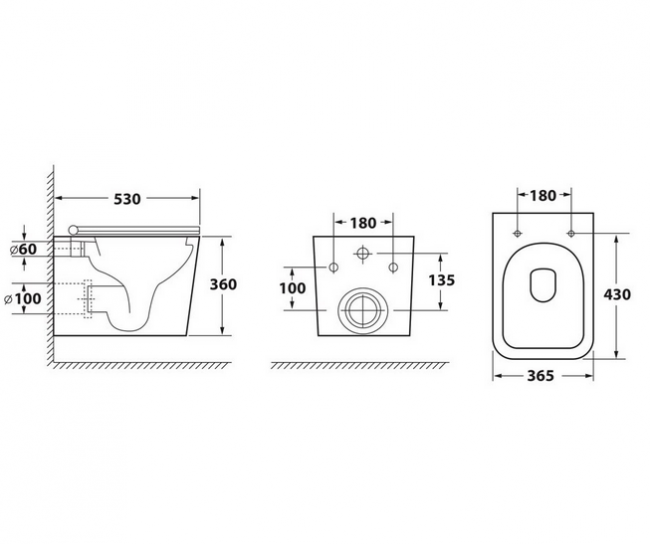 Унитаз подвесной безободковый OWL Vatter Ruta-H с микролифтом OWLT190401