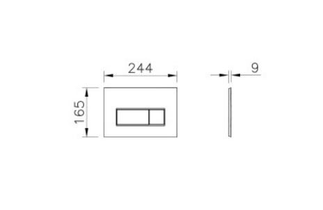 Клавиша смыва VitrA Root Square 740-2340 медь