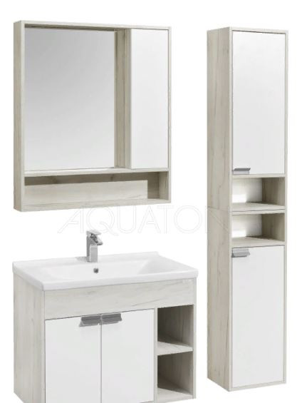 Шкаф Акватон Флай 1A237903FAX1R дуб крафт подвесной правый